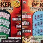 Le nouveau ticket de grattage « Poker » de la française des jeux