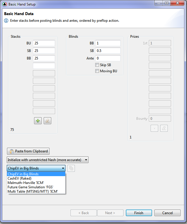 Holdem Ressources Calculator Basic hand